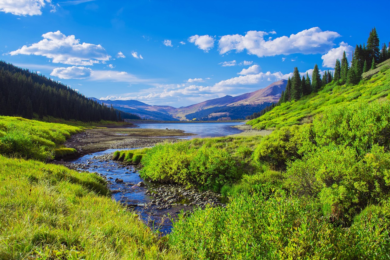 Mountain valley in the Colorado Rockies